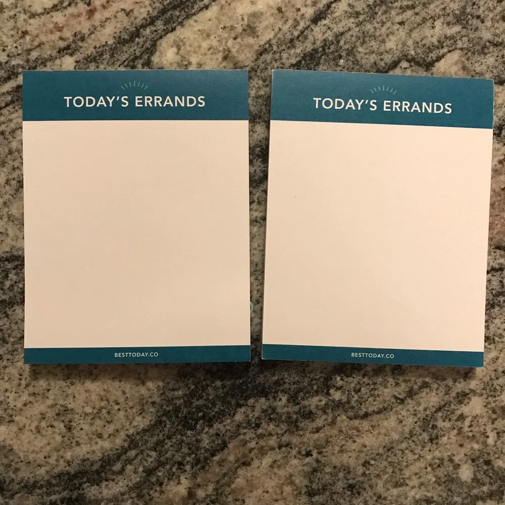 Bundle of 5 Best Today Brand Planning Pads